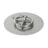 12" Round Stainless Steel Flat Pan with Spark Ignition Kit – Propane by American Fire Products