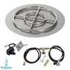 Round Stainless Steel Flat Pan with Spark Ignition Kit by American Fire Products