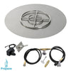 Round Stainless Steel Flat Pan with Spark Ignition Kit by American Fire Products