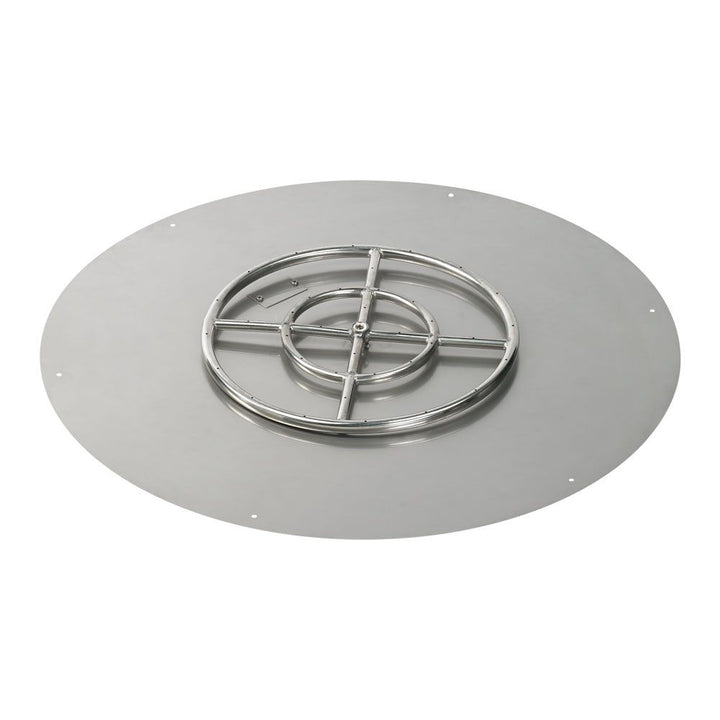 36" Round Stainless Steel Flat Pan with Spark Ignition Kit – Propane by American Fire Products