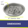 19" Round Stainless Steel Drop-In Pan by American Fire Products