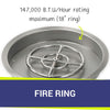 25" Round Stainless Steel Drop-In Pan by American Fire Products