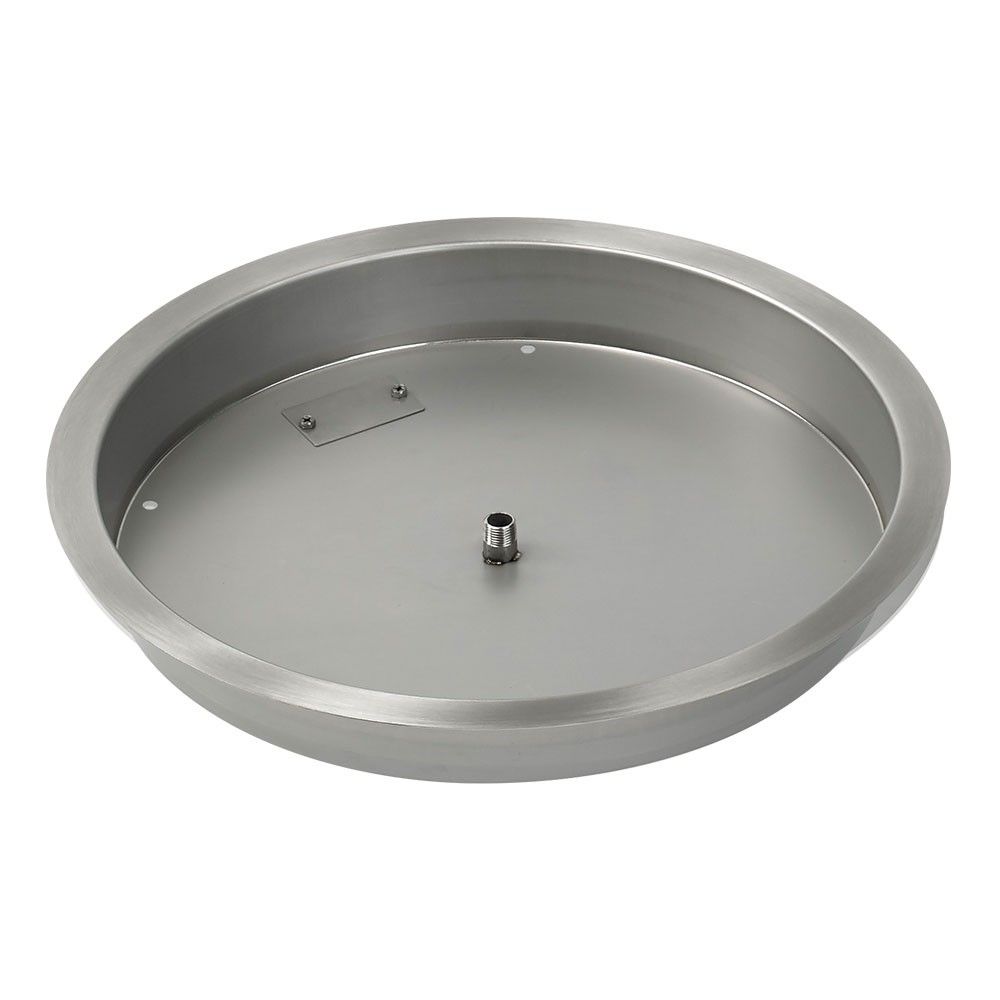 25" Round Stainless Steel Drop-In Pan by American Fire Products