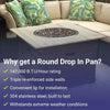 25" Round Stainless Steel Drop-In Pan by American Fire Products