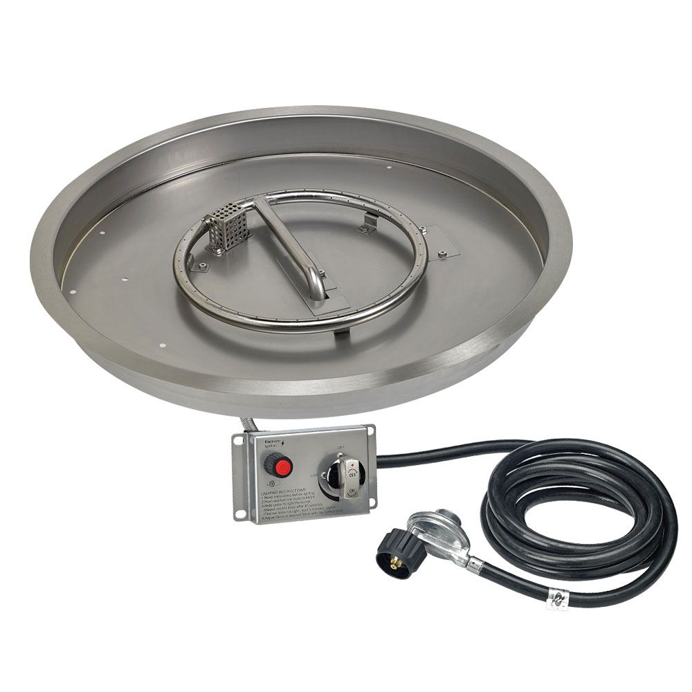 Round CSA Certified Stainless Steel Drop-In Pan Kit by American Fire Products