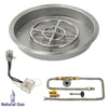 19" Round Stainless Steel Drop-In Pan with All-Weather Electronic Ignition System by American Fire Products