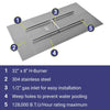 48" x 24" Rectangle Stainless Steel Flat Pan by American Fire Products