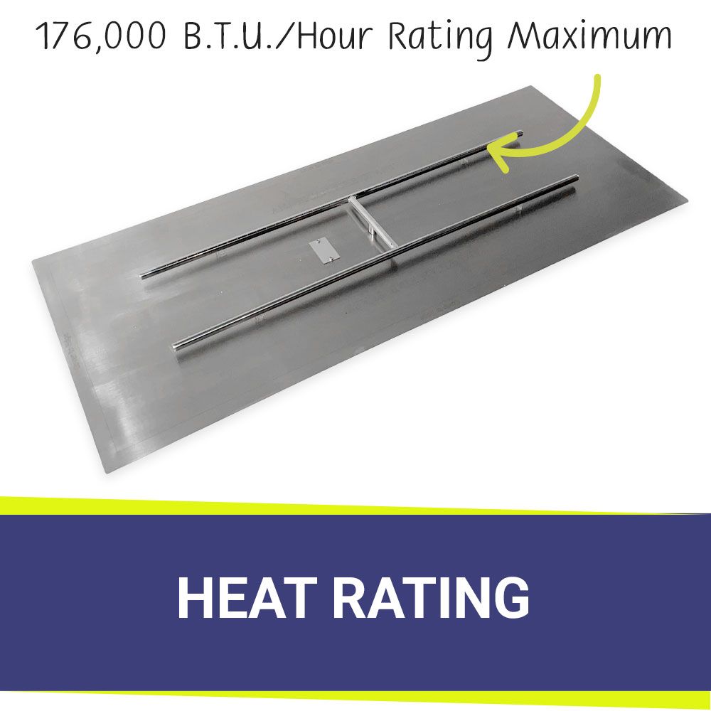 60" x 24" Rectangle Stainless Steel Flat Pan by American Fire Products