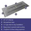60" x 24" Rectangle Stainless Steel Flat Pan by American Fire Products