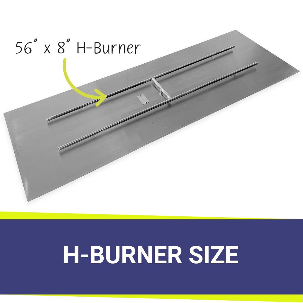 72" x 24" Rectangle Stainless Steel Flat Pan by American Fire Products