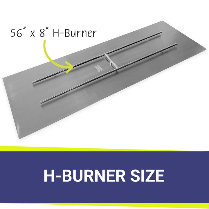 72" x 24" Rectangle Stainless Steel Flat Pan by American Fire Products