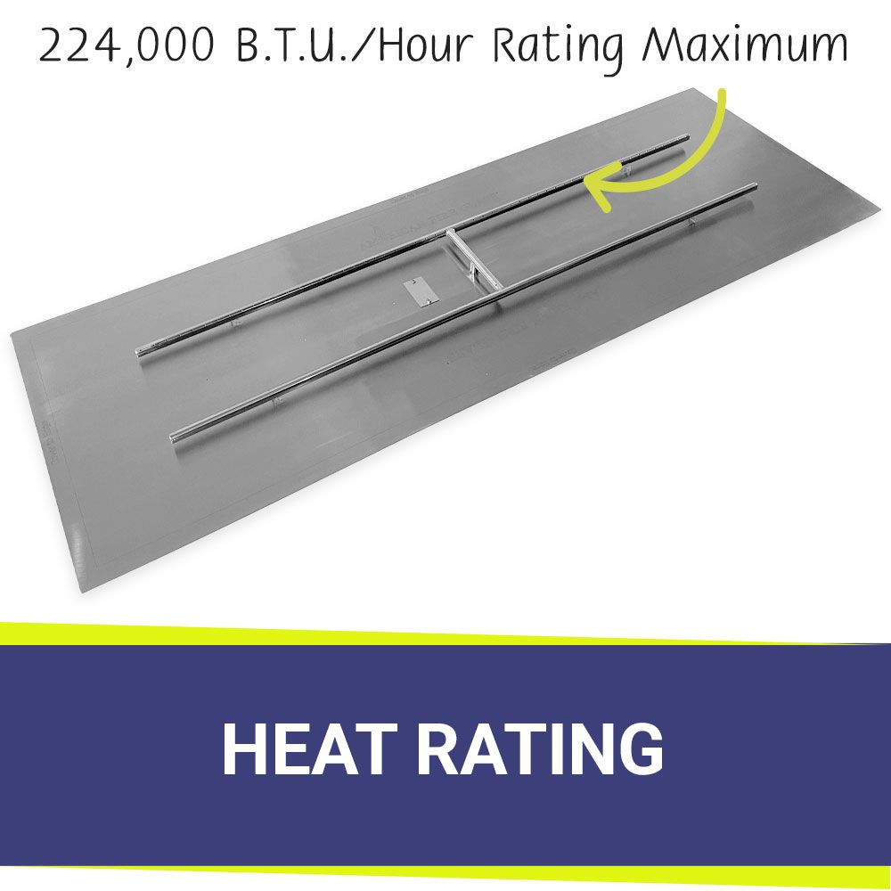 72" x 24" Rectangle Stainless Steel Flat Pan by American Fire Products