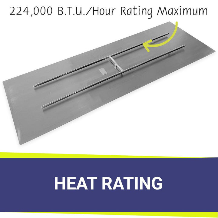72" x 24" Rectangle Stainless Steel Flat Pan by American Fire Products