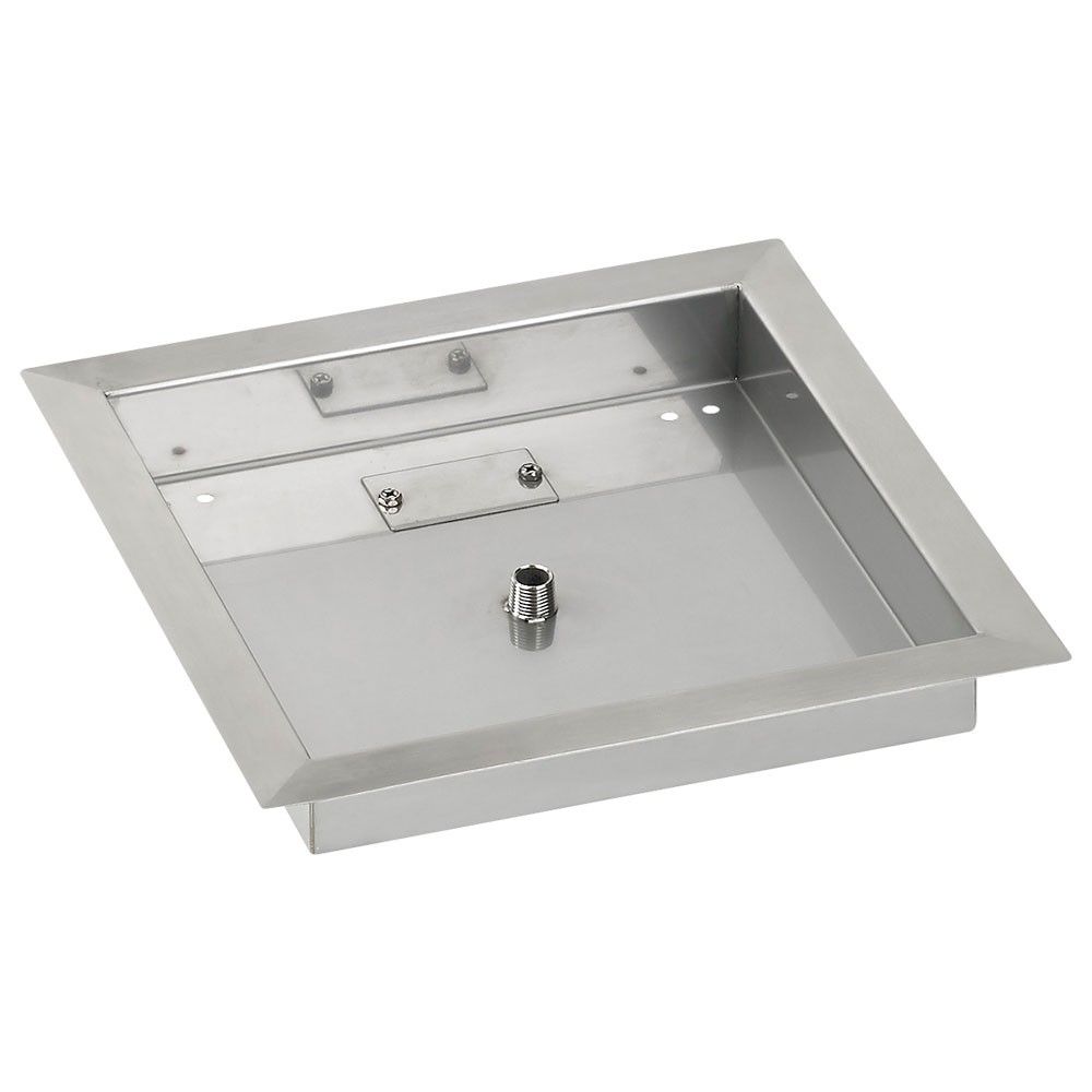 12" Square Stainless Steel Drop-In Pan by American Fire Products