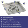 18" Square Stainless Steel Drop-In Pan by American Fire Products