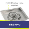 18" Square Stainless Steel Drop-In Pan by American Fire Products