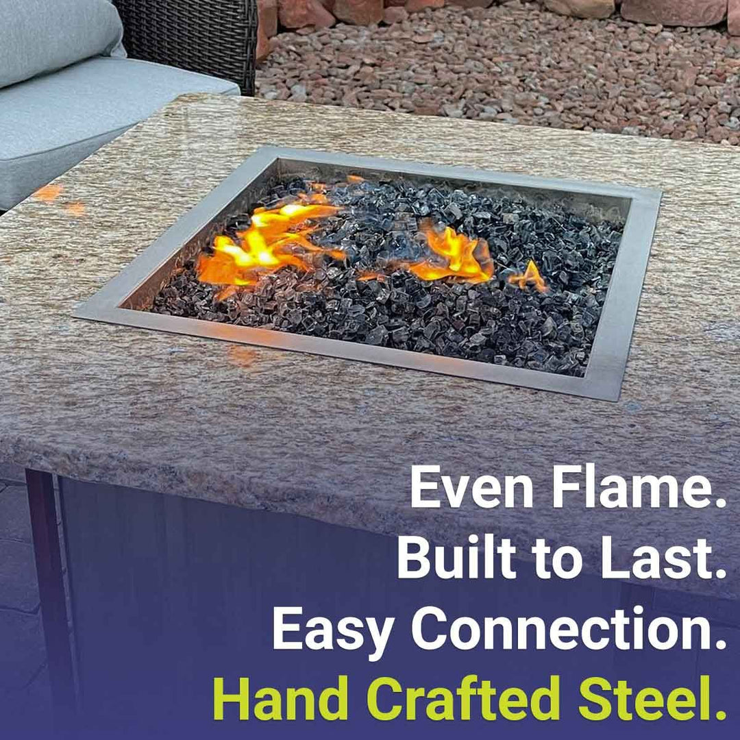 18" Square Stainless Steel Drop-In Pan by American Fire Products