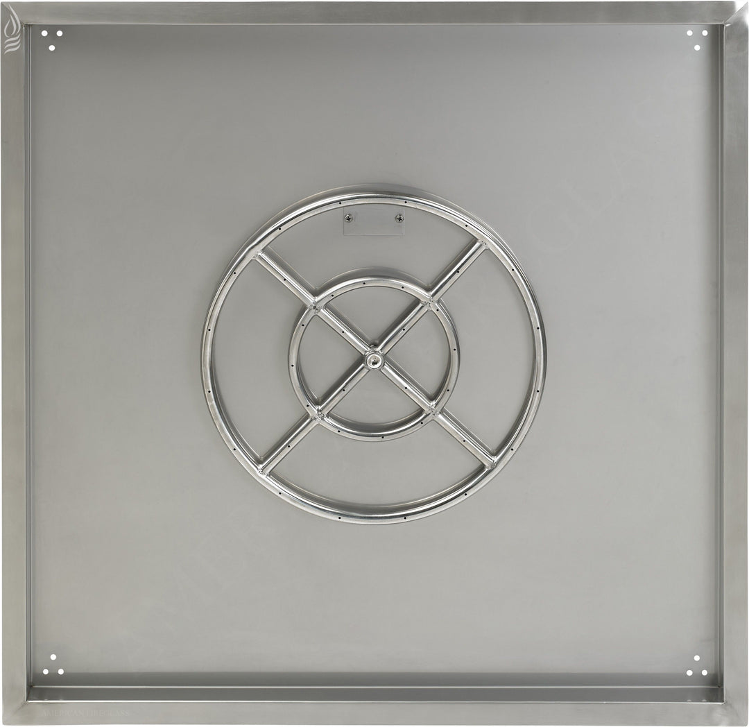 36" Square Stainless Steel Drop-In Pan by American Fire Products