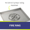 36" Square Stainless Steel Drop-In Pan by American Fire Products
