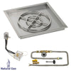 Square Stainless Steel Drop-In Pan with All-Weather Electronic Ignition System by American Fire Products
