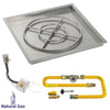 Square High Capacity Stainless Steel Drop-In Pan with All-Weather Electronic Ignition System by American Fire Products