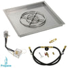Square Stainless Steel Drop-In Pan with All-Weather Electronic Ignition System by American Fire Products