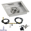 Square Stainless Steel Drop-In Pan with Spark Ignition Kit by American Fire Products