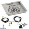 Square Stainless Steel Drop-In Pan with Spark Ignition Kit by American Fire Products