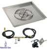 Square Stainless Steel Drop-In Pan with Spark Ignition Kit by American Fire Products