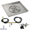 Square Stainless Steel Drop-In Pan with Spark Ignition Kit by American Fire Products