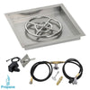 Square Stainless Steel Drop-In Pan with Spark Ignition Kit by American Fire Products