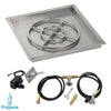 Square Stainless Steel Drop-In Pan with Spark Ignition Kit by American Fire Products