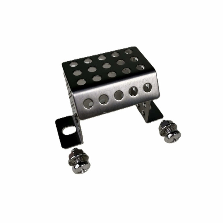 Starfire Designs Béton Fire Pit Replacement Ignition Shield made from durable stainless steel with vented holes for heat protection and secure installation.
