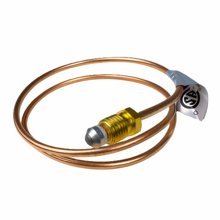 Close-up of the back-end connection on the Starfire Designs Béton Fire Pit Thermocouple Wire showing threaded brass fitting for secure installation.