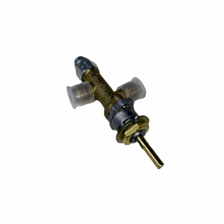 Close-up of the Starfire Designs Béton Fire Pit Replacement Valve for natural gas or propane, featuring durable brass construction and precision fittings for consistent fuel flow.
