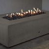 72" x 38" Rectangle Rustic Gravity Concrete (GFRC) Fire Pit - Natural Gas - Match Lit Ignition - Brown by Starfire Designs