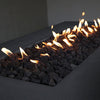 72" x 38" Rectangle Rustic Gravity Concrete (GFRC) Fire Pit - Natural Gas - Match Lit Ignition - Graphite by Starfire Designs
