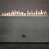 72" x 38" Rectangle Rustic Gravity Concrete (GFRC) Fire Pit - Natural Gas - Match Lit Ignition - Natural Gray by Starfire Designs