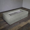 72" x 38" Rectangle Rustic Gravity Concrete (GFRC) Fire Pit - Natural Gas - Match Lit Ignition - Natural Gray by Starfire Designs