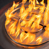 36" Round Rustic Gravity Concrete (GFRC) Fire Pit - Propane Gas Hardline - 110V Electronic Ignition System - Graphite by Starfire Designs
