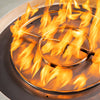 36" Round Rustic Gravity Concrete (GFRC) Fire Pit - Propane Gas Hardline - 110V Electronic Ignition System - White by Starfire Designs
