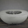 45" Round Rustic Gravity Concrete (GFRC) Fire Pit - Natural Gas - 110V CSA On/Off Electronic Ignition System - Natural Gray by Starfire Designs