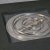 45" Square Rustic Gravity Concrete (GFRC) Fire Pit - Propane Gas Hardline - 110V Electronic Ignition System - Graphite by Starfire Designs
