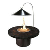 The Outdoor Plus Black Aluminum Cone Cover & Heat Reflector with Stand