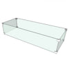 The Outdoor Plus Rectangular Tempered Glass Wind Guard