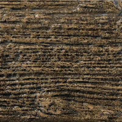 The Outdoor Plus GFRC Premium Woodgrain Oak Swatch showcases a warm oak brown finish with authentic woodgrain texture and deep natural grooves.