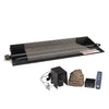 24" Vented G45 Glass Fireplace Burner "15" Series Standing Pilot with Variable Remote by Real Fyre