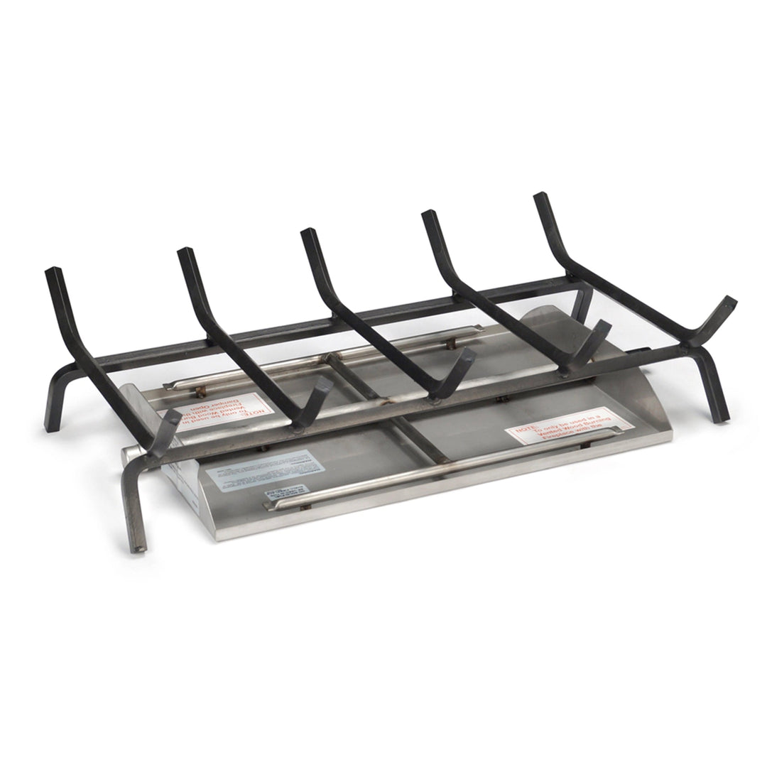 36" Vented G45 Stainless Steel Fireplace Burner - Match Lit for Natural Gas by Real Fyre