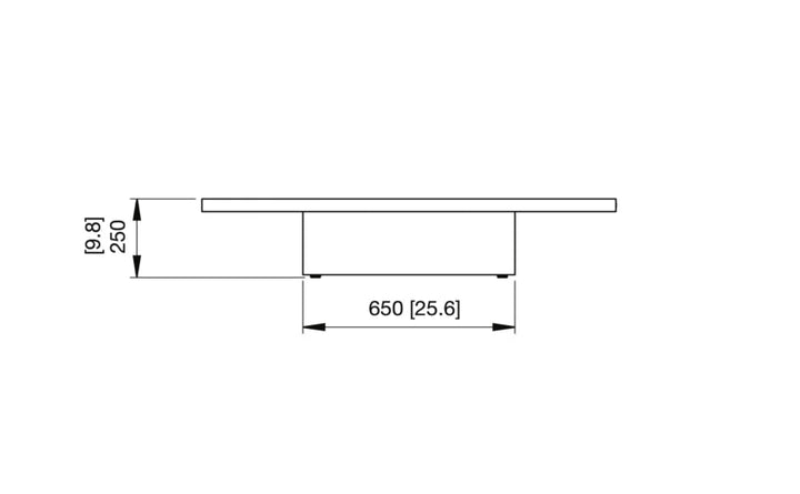 EcoSmart Fire Vertigo 50 Fire Pit Table - Graphite - Black Ethanol Burner