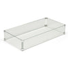 Rectangle Glass Wind Guard by HPC Fire